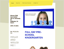 Tablet Screenshot of ahrenschildcarecenter.net